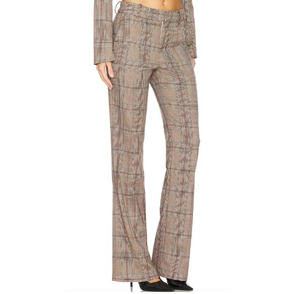 Lovers and Friends - Bonnie Plaid Pants in Brown - Picture 5 of 5